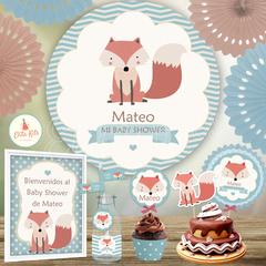 Kit imprimible Zorrito decoración cumpleaños