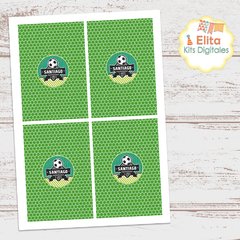 Kit imprimible fútbol personalizado cumpleaños