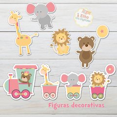 Kit Imprimible Animalitos en Tren, personalizado - Kits Imprimibles - Elita Kits Digitales