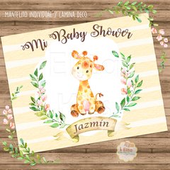 kit imprimible jirafa bebe baby shower