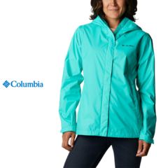 Campera lluvia Arcadia II Mujer · Electric Turquoise · Columbia