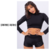 Crop Top · Liso Negro · Opiparo