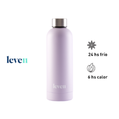Botella térmica Lavander 500ml · Pastel · Leven