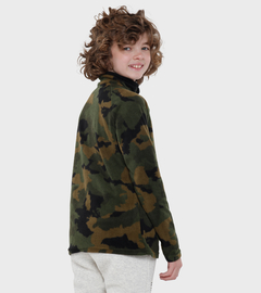 Buzo Polar Franz Niños • Print Camo Militar • Montagne - tienda online
