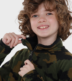 Buzo Polar Franz Niños • Print Camo Militar • Montagne - comprar online