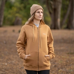 Campera buzo Full Zip Patch · Camel · Trown - tienda online