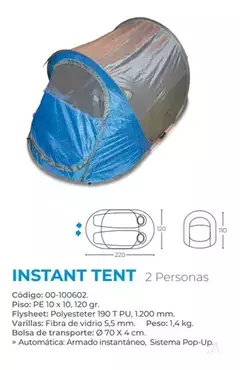 Carpa automática Instant tent pop up · Hi-extreme - tienda online