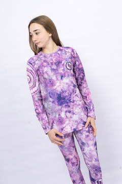 Camiseta termica Batik • Violeta • Opiparo - tienda online