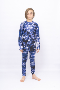 Camiseta termica Batik • Azul noche • Opiparo - comprar online