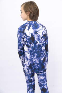 Camiseta termica Batik • Azul noche • Opiparo - tienda online