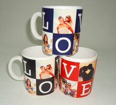 Taza Ceramica LOVE con 5 fotos - comprar online