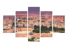 Políptico lienzo Jerusalén 60x120cm - comprar online