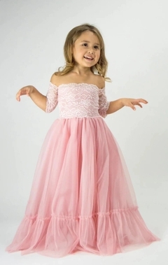 vestido infantil boho chic princesa ciganinha