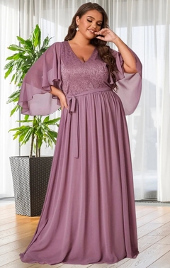 Vestido rosê madrinha plus size