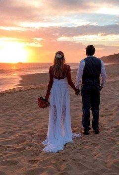 Vestido Noiva Casamento Praia Boho