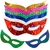 Máscara de Carnaval Holográfica Gatinha Várias Cores 12 Un.