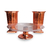 Kit Decorativo Luxo Vaso Grego e Bandeja Boleira Rose Gold