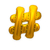 1 Un Balão Bexiga Metalizado Dourado Simbolos # e & na internet