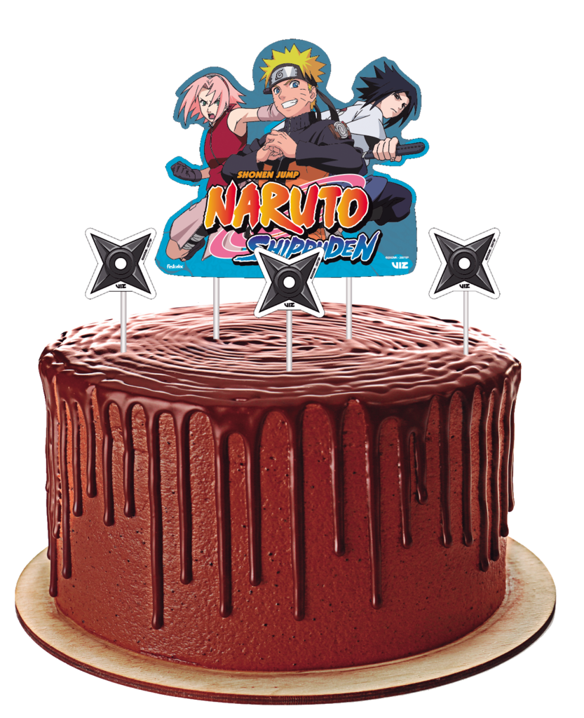 Kit festa completo 41 pçs Decoração festa Naruto aniversário