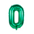 1 Un Balão Bexiga Verde Metalizado Número 16p / 40cm - loja online