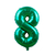 1 Un Balão Bexiga Verde Metalizado Número 16p / 40cm na internet