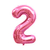 1 Un Balão Bexiga Rosa Claro Metalizado Número 30p / 75cm na internet