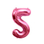 Imagem do 1 Un Balão Bexiga Rosa Claro Metalizado Número 30p / 75cm