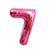 1 Un Balão Bexiga Rosa Claro Metalizado Número 30p / 75cm - Mônica Festas - Artigos de Festas | Fantasias | Embalagens