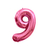 1 Un Balão Bexiga Rosa Claro Metalizado Número 30p / 75cm - comprar online
