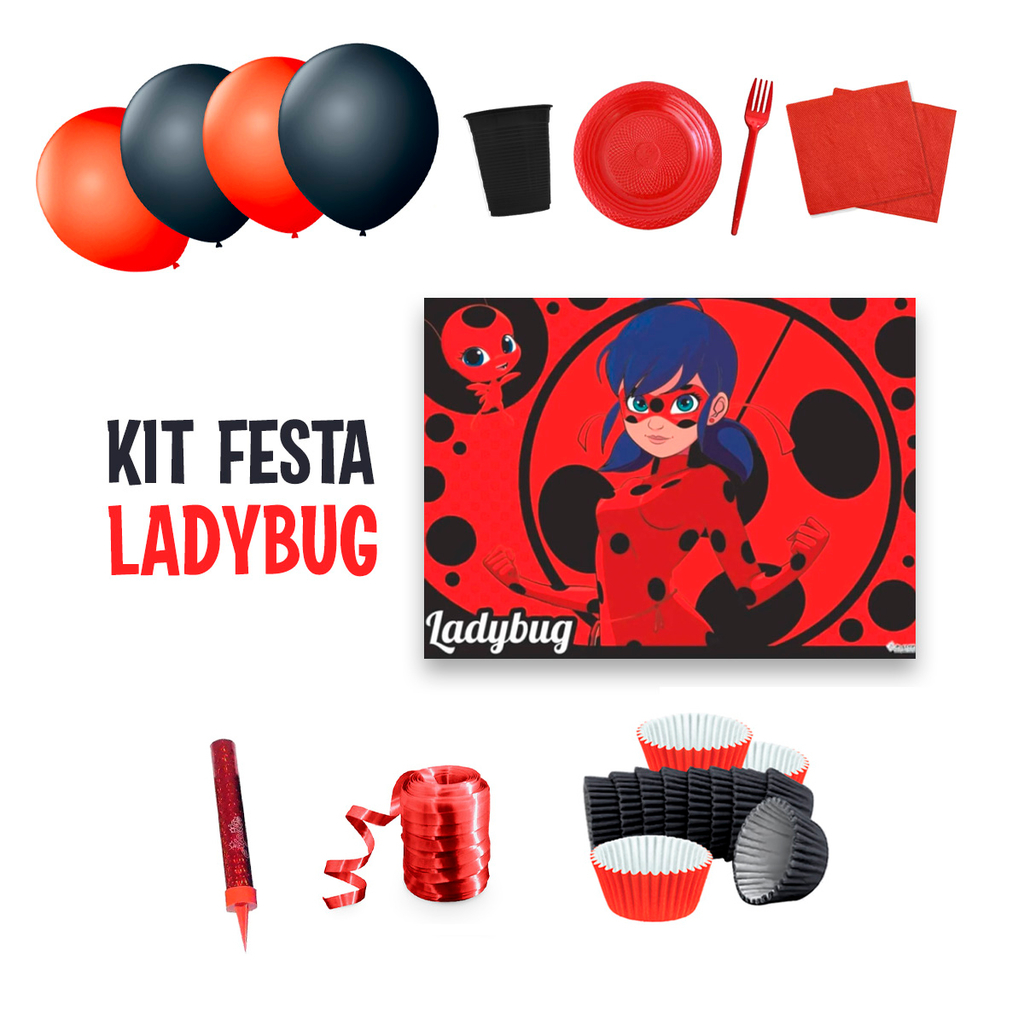 Topo de bolo Miraculous Lady Bug