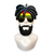 Óculos Mascara Com Barba Jamaica Reggae Acessorio Fantasia - comprar online