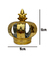Enfeite Coroa Rei Rainha Dourada Grande Decorativa - comprar online