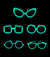 Kit 10 Un. Oculos Brilha No Escuro Com Diferentes Modelos - comprar online