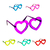 Kit 10 Un. Oculos Flexivel Colorido Para Festas e Eventos - Mônica Festas - Artigos de Festas | Fantasias | Embalagens