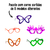 Kit 10 Un. Oculos Flexivel Colorido Para Festas e Eventos - comprar online
