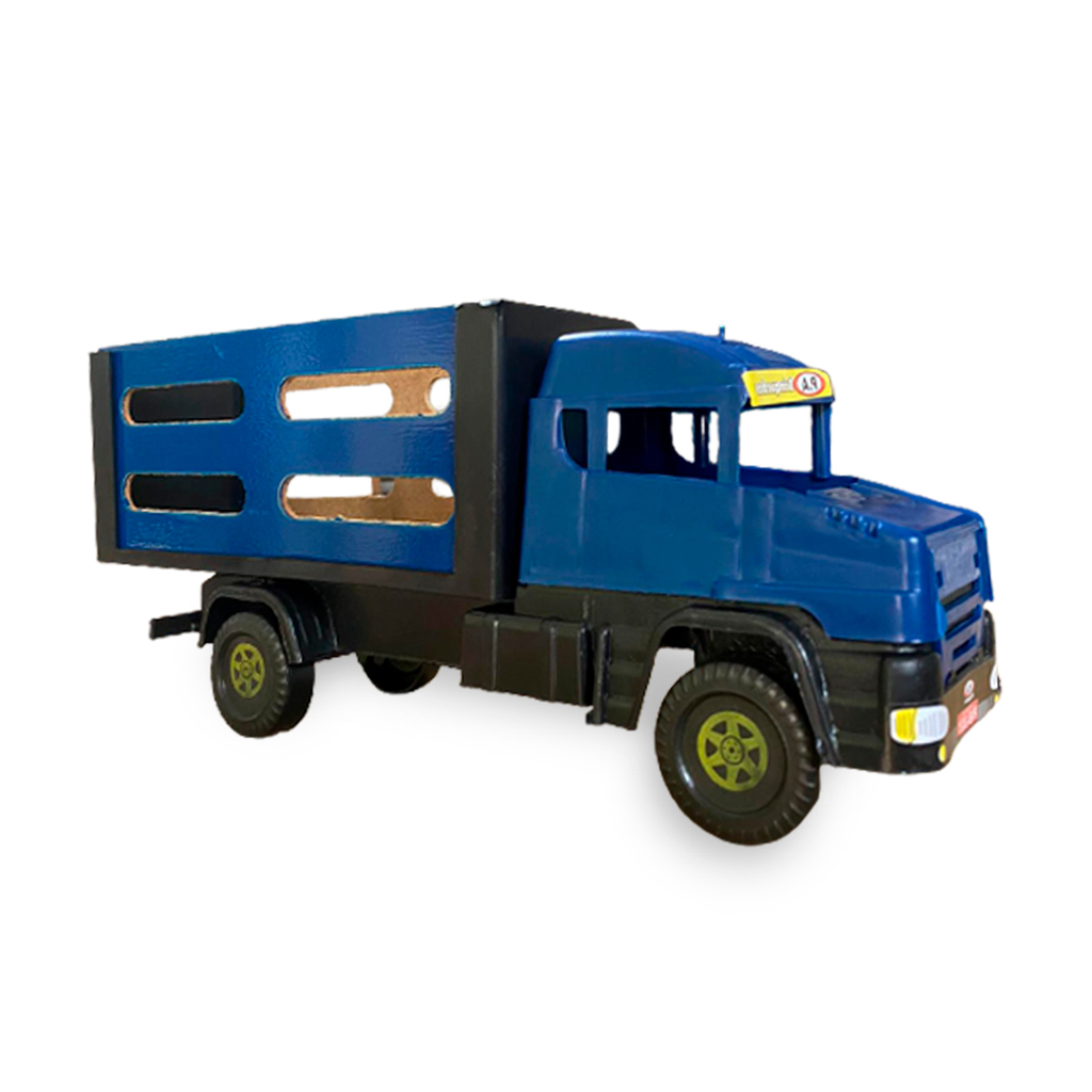 Super Caminhão Carreta em Madeira - Majoca Colorê Brinquedos Educativos