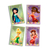 Kit 4 Unidades Quadros Decorativos Poster Fadas Disney