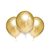 25 Unidades Bexiga Balão Cromado Metalizado Dourado 5 pol - loja online