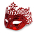 Imagem do Máscara de Carnaval Luxo Cores Metalizadas Fantasia