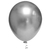 25 Unidades Bexiga Balão Cromado Prata Metálico Joy 9 pol
