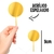 Topo de Bolo Circular Decorativo Acrilico Dourado Espelhado - comprar online
