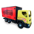 Caminhão Carreta Refrigerante Vermelho Com Baú e Carroceria - comprar online