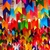 Varal Bandeirinhas Plastico Coloridos Festa Juinina 20 Bandeiras Cordao 7 metros - loja online