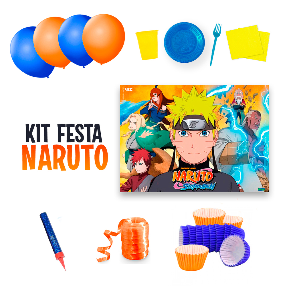 Kit completo para festa personalizada do Naruto totalmente gratuito