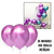 25 Unidades Bexiga Balão Cromado Metálico Violeta Joy 9 pol