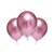 25 Unidades Bexiga Balão Cromado Metalizado Rosa 5 pol - comprar online