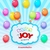 25 Unidades Bexiga Balão Cromado Prata Metálico Joy 9 pol - comprar online