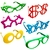 Óculos Colorido para Festas Baladas Aniversário 10 Unidades Vários Modelos