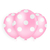 25 Un. Bexiga Balão Poá Rosa Claro e Bolinha Branca 9pol na internet