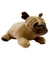 Cachorro Pug Marrom Deitado 27cm Pelúcia Fofy Toys